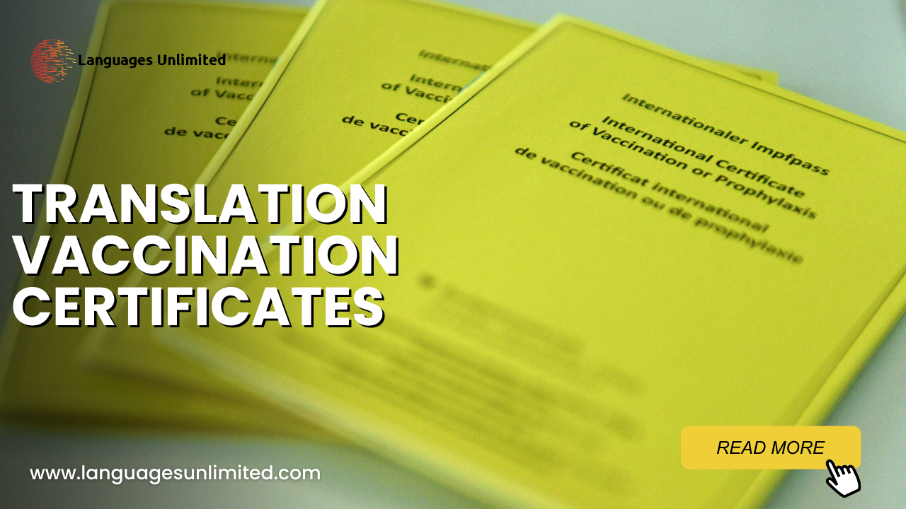 Translation Vaccination Certificates