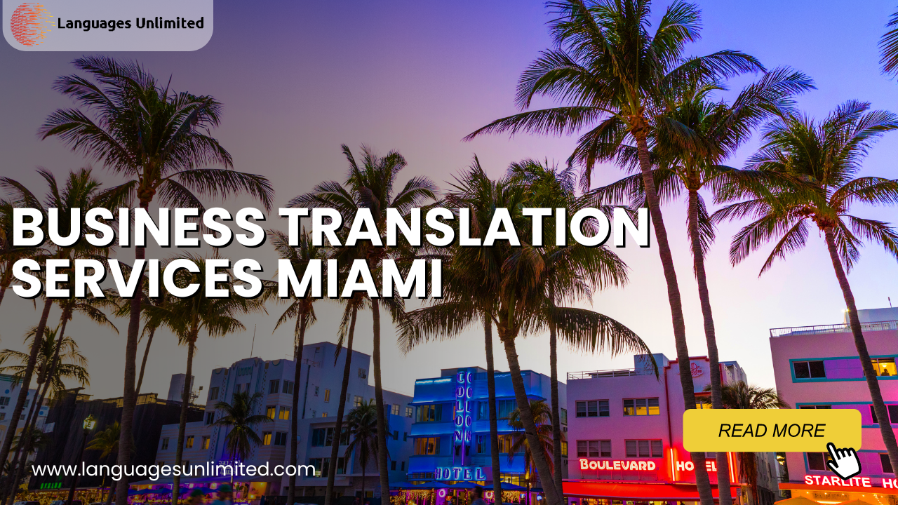 Business Translation Services in Miami