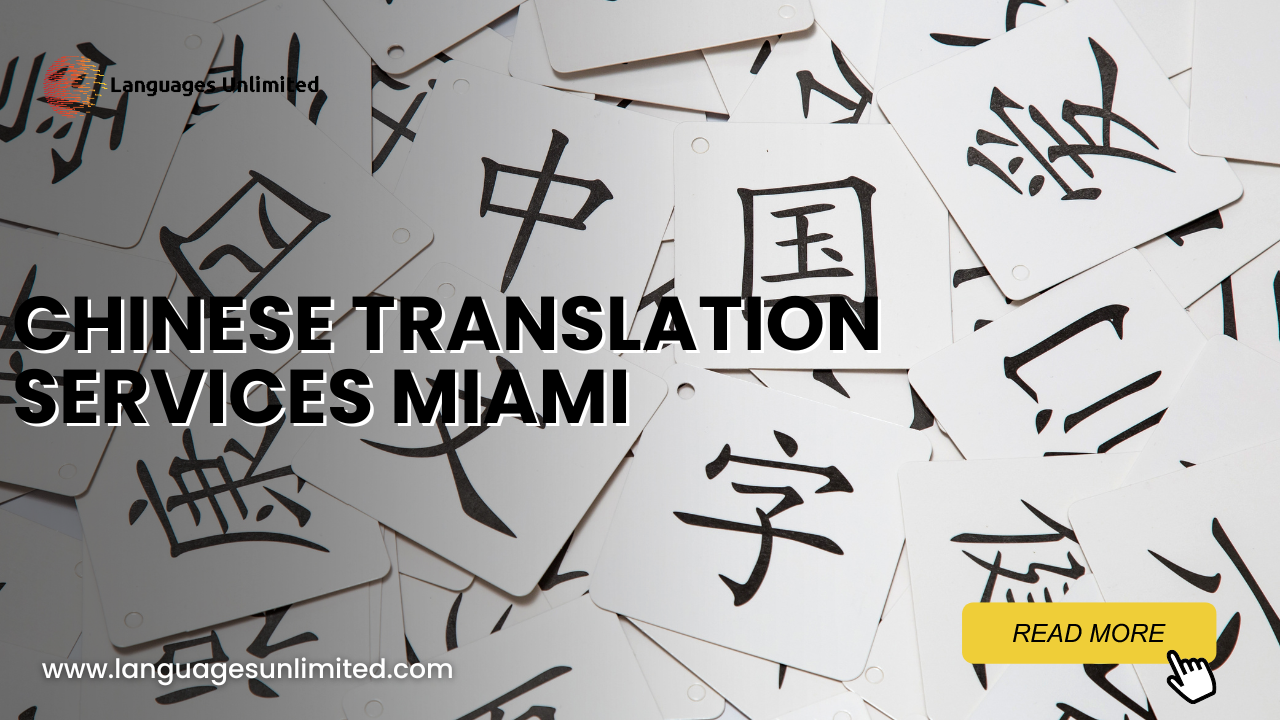 Chinese Translation Services in Miami