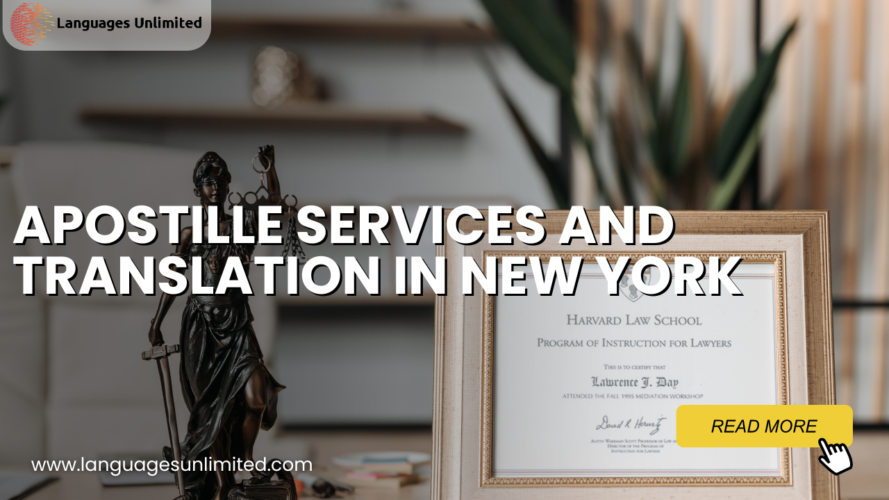 Apostille Services and Translation in New York