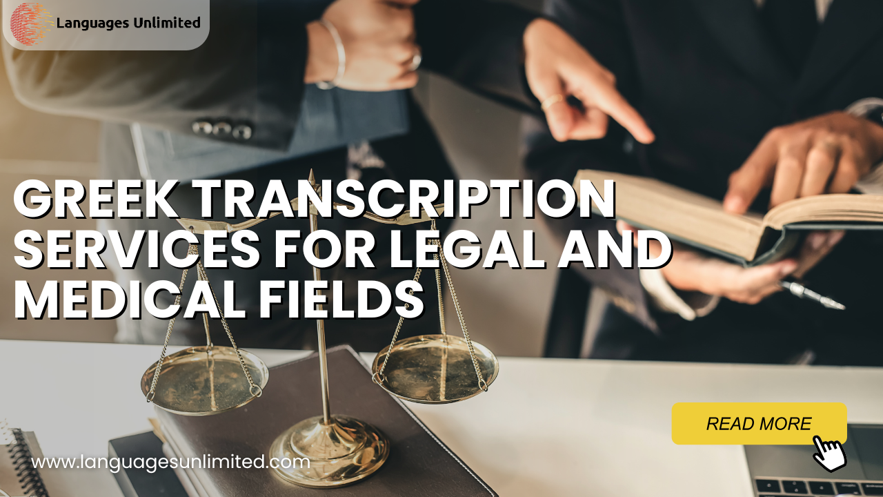 Legal & Medical Greek Transcription Services