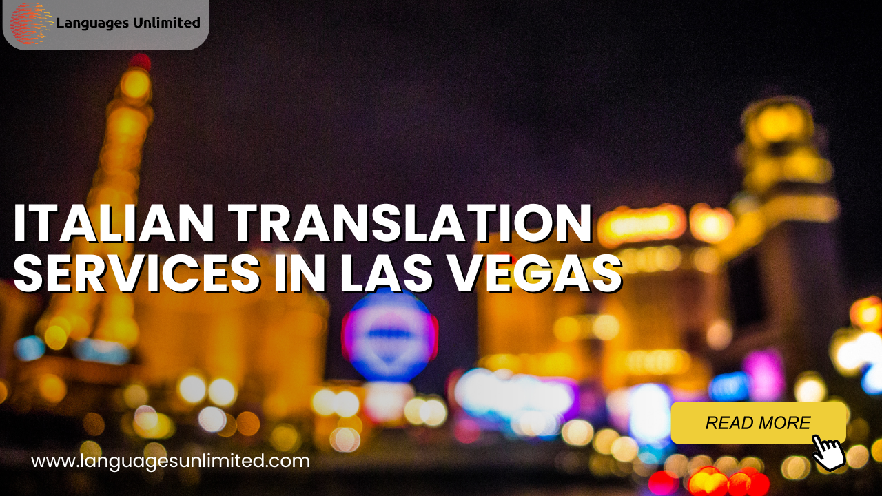 Italian Translation Services in Las Vegas